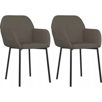 Jídelní židle Jídelní židle, 2 ks, tmavě šedé, sametové