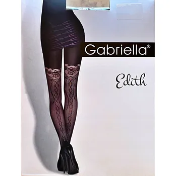 Dámské punčochy PUNČOCHÁČE EDITH GABRIELLA 30 DEN R2 NERO