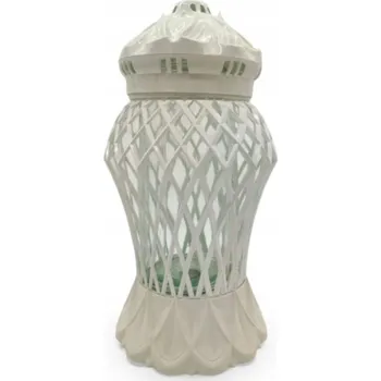 Svíčka Hřbitovní Svíčka LED Glashit skleněná černá metalická 30 cm