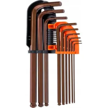 Klíč IMBUSOVÉ KLÍČE ŠESTIHRANNÉ S KULOVOU HLAVOU 9ks