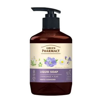 Green Pharmacy Heřmánek a len tekuté mýdlo dávkovačem 460 ml
