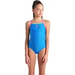 ARENA Dívčí plavky arena Feel Solid Light Drop Back MODRÁ