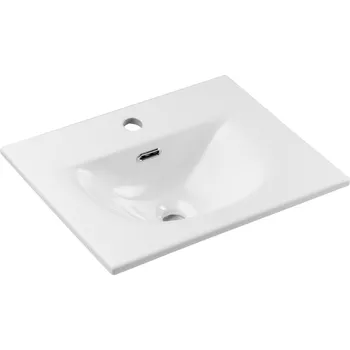 Umyvadlo Comad Nábytkové keramické umyvadlo SKY 3 50CM DP, 51x40 cm, bílá lesklá