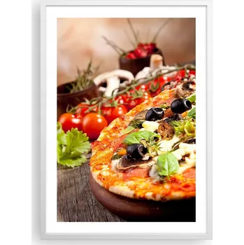 Obraz Plakát v bílém rámu do obýváku ložnice 50x70 gastronomie moderní obraz