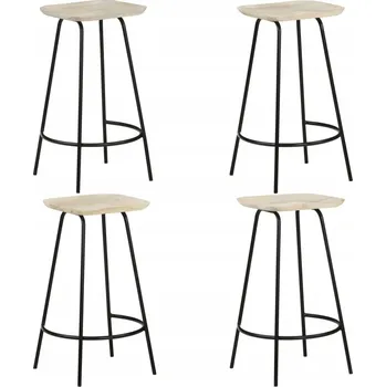 Barová židle Barová Židle VidaXL , odstíny béžové, dřevo 74 cm