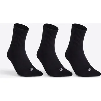 ARTENGO Vysoké tenisové ponožky RS100 černé 3 páry 39/42