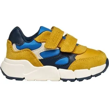Dámská treková obuv Chlapecká volnočasová obuv Geox B FLEXYPER MINI 20 Žlutá, Modrá, Bílá