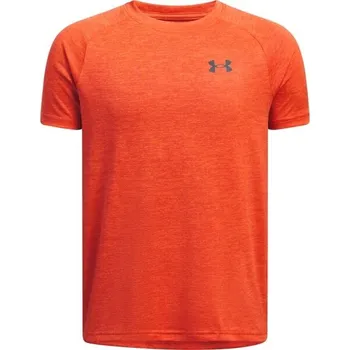 Dětská móda Chlapecké sportovní triko Under Armour TECH 2.0 ylg Oranžová, Stříbrná
