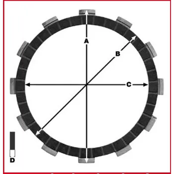 Spojka TRW ZF spojkové kotouče SUZUKI GSXR 750 96-05, GSX-S 750 17-, GSR 750 11-16, RF 900 95-97, TL 1000 97-98, GSF 1200 96-00, GSX 1200 99-01, (EBS3456) (TRW ZF spojkové kotouče SUZUKI GSXR 750 96-05, GSX-S 750 17-, GSR 750 11-16, RF 900 95-97, TL 1000 97-98,)