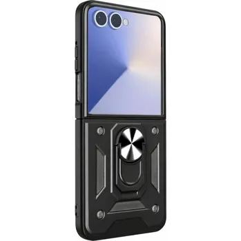 Pouzdro na mobilní telefon Ultra odolný zadní kryt Armor Lens pro Samsung Galaxy Z Flip 7 černý