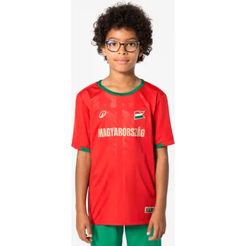 Fotbal KIPSTA Dětský fotbalový dres pro fanoušky Maďarska 8 LET ČERVENÁ