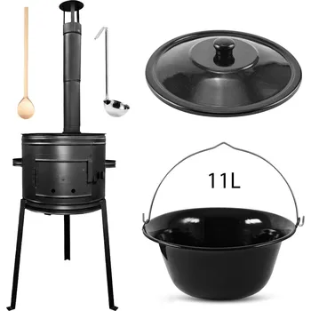 kotlíky Kotlíková souprava 11L na guláš – vysoká kotlina, Perfect Home VS-3611