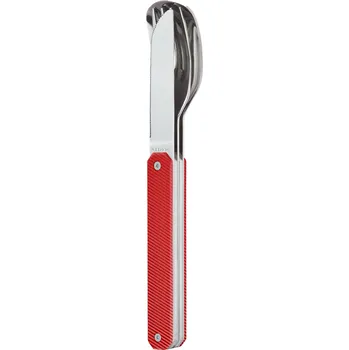 kempingový příbor Magnetický příborový set Akinod 12h34 red aluminium
