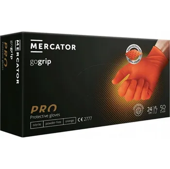 Pracovní rukavice Mercator Medical Gogrip oranžové 50 ks