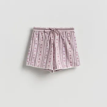 Dámské kraťasy Reserved - Vzorované šortky - vícebarevná - 751JC-MLC - 751JC-MLC-L