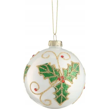 Vánoční dekorace Zdobená Vánoční Koule 8 cm 1 ks
