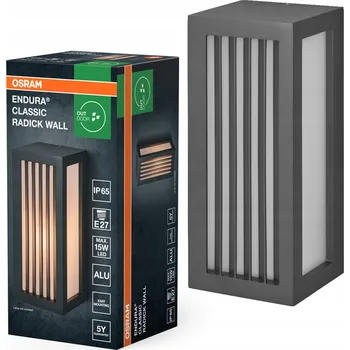 Venkovní osvětlení Osram Endura Classic Radick venkovní nástěnné svítidlo E27 IP65 tmavě šedé