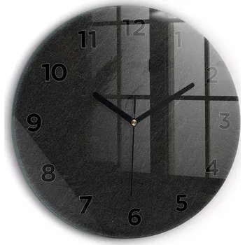 Hodiny Nástěnné hodiny Wallfluent černé 60 cm