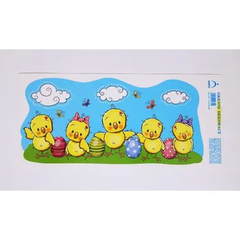 Samolepící dekorace Dekorace okenní Veselá kuřátka / 5731