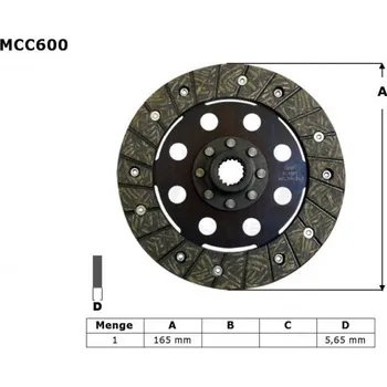 Spojková sada TRW ZF spojkový kotouč BMW R45 81-86, R 65 85-93, R 80 / 100 80-96, (EBS6601) (TRW ZF spojkový kotouč BMW R45 81-86, R 65 85-93, R 80 / 100 80-96, (EBS6601))