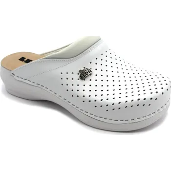 Dámská zdravotní obuv Leon PU100 Dámská zdravotní kožená obuv uzavřená - bílá Velikost: 41