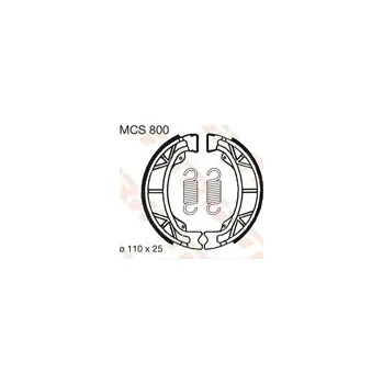 Brzdová čelist TRW ZF brzdové čelisti - pakny (110X25mm) (H303) (TRW ZF brzdové čelisti - pakny (110X25mm) (H303))