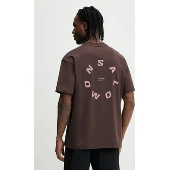 Pánské tričko Bavlněné tričko Salomon LC2853200 hnědá 88X, vel. XL