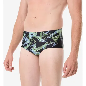 Pánské plavky DECATHLON Pánské slipové plavky All Vibe 44 MODRÁ|ČERNÁ|ŠEDÁ