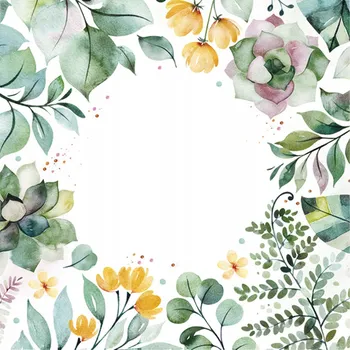 Papírový ubrousek Papírové Ubrousky Barevné aranžmá Květiny a listy 20 KS 33x33 cm