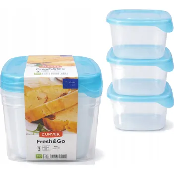 Dóza na potraviny Curver Fresh&Go Sada 3x Uzavíratelné dózy na potraviny