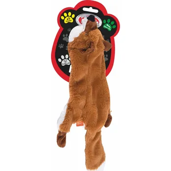 Hračka pro psa Pet Nova Plyšova pískací liška hnědá 45cm