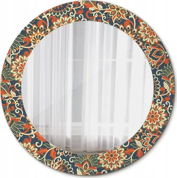 Zrcadlo Kulaté Zrcadlo Retro květy 60cm