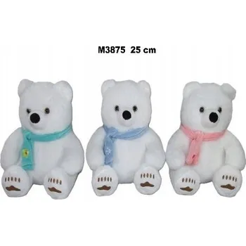 plyšák Plyšový lední medvěd v šále 25 cm MIX