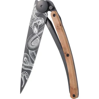Sport Kapesní nůž Deejo 1GB127 Tattoo Black 37g juniper wood Snake