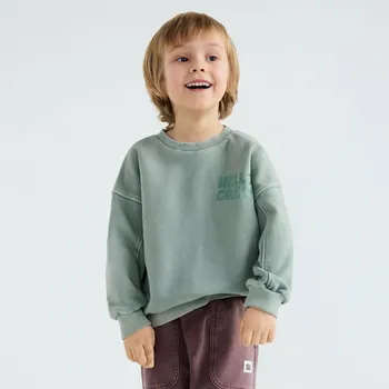 Chlapecká mikina Reserved - Mikina se sepraným efektem - světle zelená - 668HR-70X - 668HR-70X-92