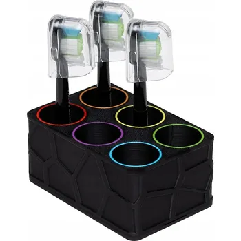 Náhradní hlavice k elektrickému kartáčku Organizér na 6 hlavic Sonicare, Oral B, iO Vitammy UNIVERZÁLNÍ s barvami