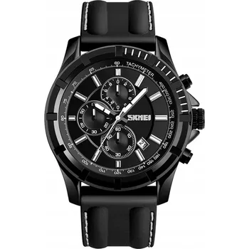 Hodinky Pánské hodinky skmei kožený řemínek chronograf