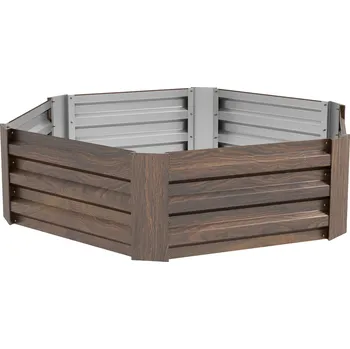 Vyvýšený záhon Vyvýšený záhon 113 x 98 x 30 cm | tmavě hnědý
