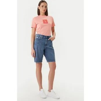Dámské džíny Calvin Klein Jeans Džínové šortky LV047F674G Modrá Loose Fit 28