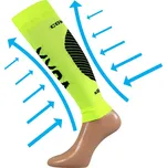 VoXX Návleky na lýtko kompresní PROTECT s ionty stříbra NEON ŽLUTÉ Velikost: S-M