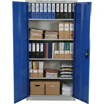 Šatní skříň Skříň Kovová GDPR Dokumenty k dílně Uzamykatelná na klíč