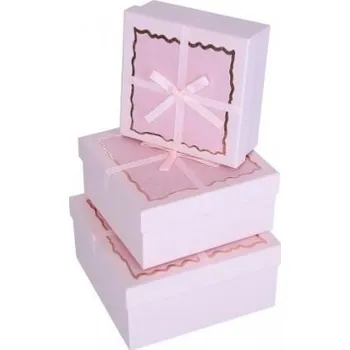 Dárková krabička Dárková krabička Růžová elegance sada střední