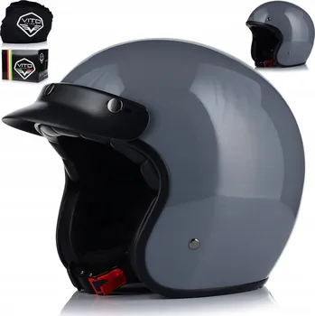 Helma na motorku MOTOCYKLOVÁ PŘILBA OTEVŘENÁ | VITO NARDO | 1130g. CHOPPER CRUISER + KŠILT 3XL