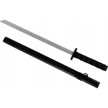 Dřevěná hračka Dřevěný meč černý rekvizita pro rytíře 73 cm