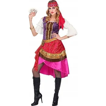 Karnevalový kostým KOSTÝM CIKÁNKA CIKÁNKY VĚŠTKYNĚ KARNEVAL L