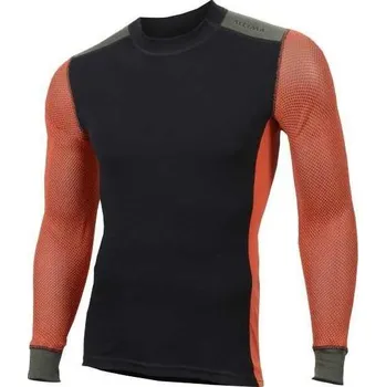 Pánské tričko ACLIMA WOOLNET HIKING PÁNSKÉ TRIKO, Oranžová, Černá S