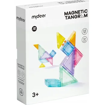 ostatní stavebnice Magnetická stavebnice Mideer Tangram 3D s přesýpacími hodinami, 7 dílů