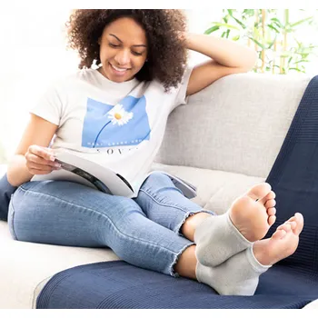 Dámské ponožky Deminas | Hydratační bezprstové ponožky na suché a popraskané paty