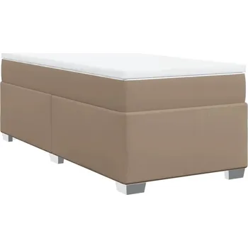 Postel Čalouněná jednolůžková postel VidaXL 80x200 cm, cappuccino
