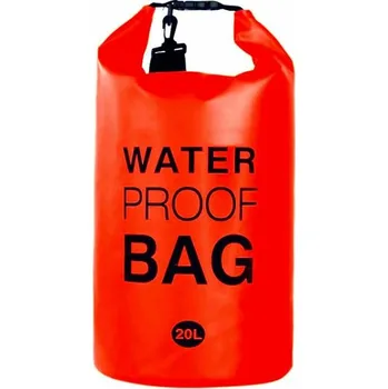 Cestovní taška Nepromokavý vak VIC Vodotěsný vak Dry Bag 20 l, červený